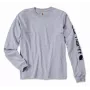 Carhartt Sleeve Logo Koszulka z długim rękawem - Szary melanż, L