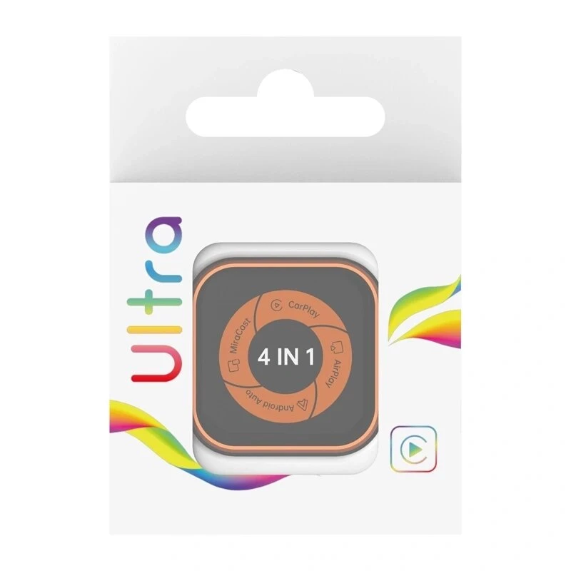 CARLINKIT Mini Ultra 6 Bezprzewodowy adapter do CarPlay i Android Auto - Czarny