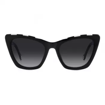 Okulary przeciwsłoneczne Carolina Herrera HER0129S80S Damskie Kocie Oko Havana Brązowy Gradient 55mm