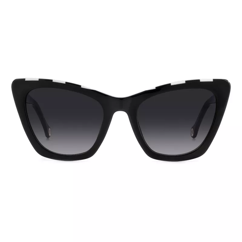 Okulary przeciwsłoneczne Carolina Herrera HER0129S80S Damskie Kocie Oko Havana Brązowy Gradient 55mm