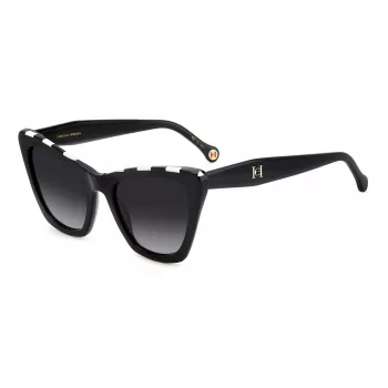 Okulary przeciwsłoneczne Carolina Herrera HER0129S80S Damskie Kocie Oko Havana Brązowy Gradient 55mm