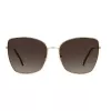 Okulary przeciwsłoneczne CAROLINA HERRERA HER0133S000 dla kobiet - czarna oprawka acetatowa, szare soczewki gradientowe, 59 mm