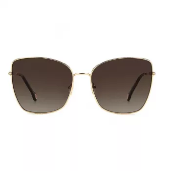 Okulary przeciwsłoneczne CAROLINA HERRERA HER0133S000 dla kobiet - czarna oprawka acetatowa, szare soczewki gradientowe, 59 mm