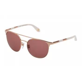 Okulary przeciwsłoneczne CAROLINA HERRERA NY dla kobiet SHN051M5408FC - Brązowa Havana, oprawka kwadratowa z acetatu, soczewki gradientowe brązowe 54/18/140 mm