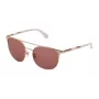 Okulary przeciwsłoneczne CAROLINA HERRERA NY dla kobiet SHN051M5408FC - Brązowa Havana, oprawka kwadratowa z acetatu, soczewki gradientowe brązowe 54/18/140 mm