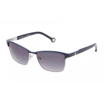 CAROLINA HERRERA SHE0695608PN Okulary przeciwsłoneczne damskie kocie oko Havana/Brąz 56/15/135 mm