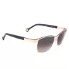 CAROLINA HERRERA SHE069560SL3 Okulary przeciwsłoneczne damskie - oprawka z acetatu w kolorze Havana, soczewki brązowe gradientowe, 56mm