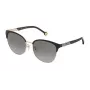 CAROLINA HERRERA SHE119560302 Okulary przeciwsłoneczne damskie - oprawka z acetatu w kolorze Havana, soczewki brązowe gradientowe, 56/18/135 mm