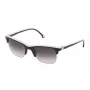 CAROLINA HERRERA SHE655530700 Damskie okulary przeciwsłoneczne w kształcie kwadratu - czarne/szare - 53/19/140 mm