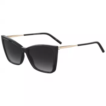 Okulary przeciwsłoneczne CAROLINA HERRERA HER0180S2M2 dla kobiet - oprawka Havana z acetatu, brązowe soczewki gradientowe, 57 mm