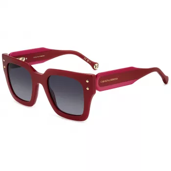 Okulary przeciwsłoneczne Carolina Herrera dla kobiet HER0255SC9A - Oprawka Havana z acetatu, soczewki brązowe gradientowe, 51mm