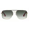 CARRERA 152-S-RHL-9K Męskie okulary przeciwsłoneczne prostokątne - czarna oprawka, szare szkła 60/17/145 mm