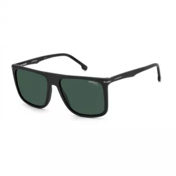 Carrera 278/S Męskie okulary przeciwsłoneczne prostokątne 58mm - UV400, czarna oprawka, szare szkła