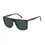 Carrera 278/S Męskie okulary przeciwsłoneczne prostokątne 58mm - UV400, czarna oprawka, szare szkła