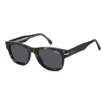 CARRERA 330S/S 86 Okulary przeciwsłoneczne męskie - czarna oprawka propionianowa, szare soczewki poliwęglanowe 50/22/150 mm UV400