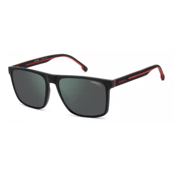 Carrera 8064S-0OIT-Q3 Męskie okulary przeciwsłoneczne prostokątne czarno-szare 57mm