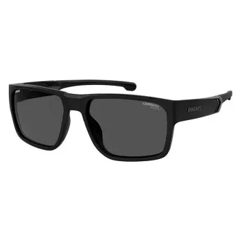 Okulary przeciwsłoneczne Carrera Ducati męskie CARDUC029S807 - czarna oprawka, szare szkła, 59mm