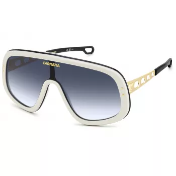 CARRERA FLAGLAB17B4E Męskie okulary przeciwsłoneczne Shield Czarny/Szary 99mm