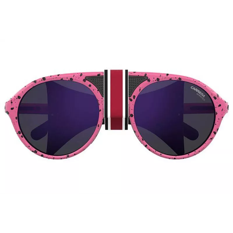 CARRERA HYPERFI19SQK0 Okulary przeciwsłoneczne Unisex - Czarna oprawka, szare szkła, 54/21/140 mm
