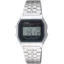 CASIO A-159WA-N1 Zegarek cyfrowy kwarcowy unisex, 33mm, srebrny/szary