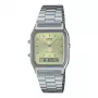 CASIO AQ-230A-9A Unisex Zegarek Analogowo-Cyfrowy, 38,8mm Złoty Stal Nierdzewna