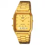 CASIO AQ-230GA-9B Zegarek Unisex Analogowo-Cyfrowy, Złoty Kolor, 38,8 mm