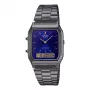 CASIO AQ-230GG-2A Zegarek unisex analogowo-cyfrowy, kwarcowy, 38,8 mm, koperta ze stali nierdzewnej w kolorze gunmetal, niebieska tarcza