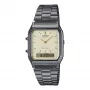 CASIO AQ-230GG-9A Unisex Zegarek Analogowo-Cyfrowy, 38,8mm, Kolor Gunmetal i Złoty