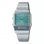 CASIO AQ-800EC-2AE Zegarek unisex analogowo-cyfrowy, 40mm, srebrny/niebieski