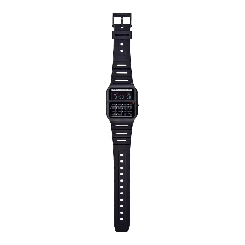 CASIO CA-53WB-1BEF Uniseksowy Cyfrowy Zegarek Kwarcowy z Kalkulatorem, Czarna Żywica