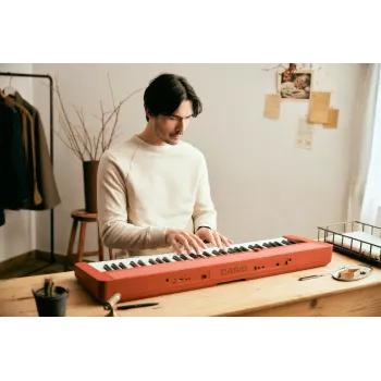 Casio CT-S1 Syntezator cyfrowy 61-klawiszowy czerwony