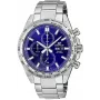 CASIO Edifice EFR-574D-2AVUEF Męski Zegarek Analogowy Kwarcowy, 42,3 mm, Niebieska Tarcza, Bransoleta ze Stali Nierdzewnej
