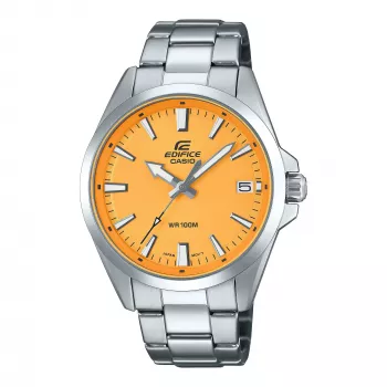 Zegarek męski CASIO Edifice EFV100D-9AVUEF Analogowy Kwarcowy 42mm Stal nierdzewna Czarna tarcza Złote akcenty
