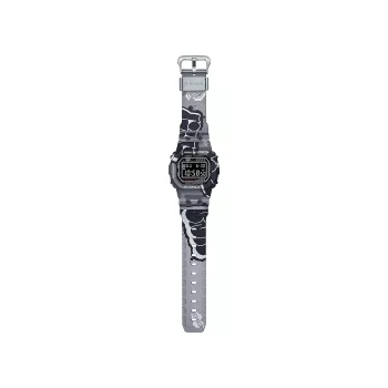 CASIO G-SHOCK DW-5000SS-1ER Męski Zegarek Cyfrowy 42,8 mm Czarna Stal Platerowana Jonowo