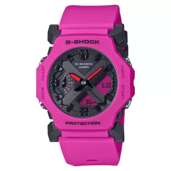Zegarek CASIO G-Shock GA-2300-4AER Damski Analogowo-Cyfrowy, 42,1mm, Pomarańczowa Żywica