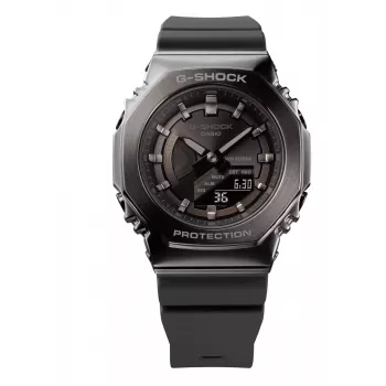 CASIO G-SHOCK GMS2100B8AER Zegarek damski analogowo-cyfrowy, 40,4 mm, szary pasek żywiczny