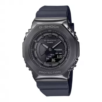 CASIO G-SHOCK GMS2100B8AER Zegarek damski analogowo-cyfrowy, 40,4 mm, szary pasek żywiczny