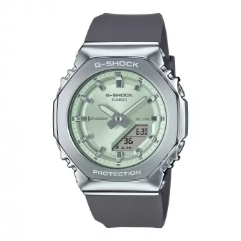 Zegarek CASIO G-SHOCK Damski GM-S2110-3AER Analogowo-Cyfrowy 42,9mm Zielony Żywica/Stal Nierdzewna