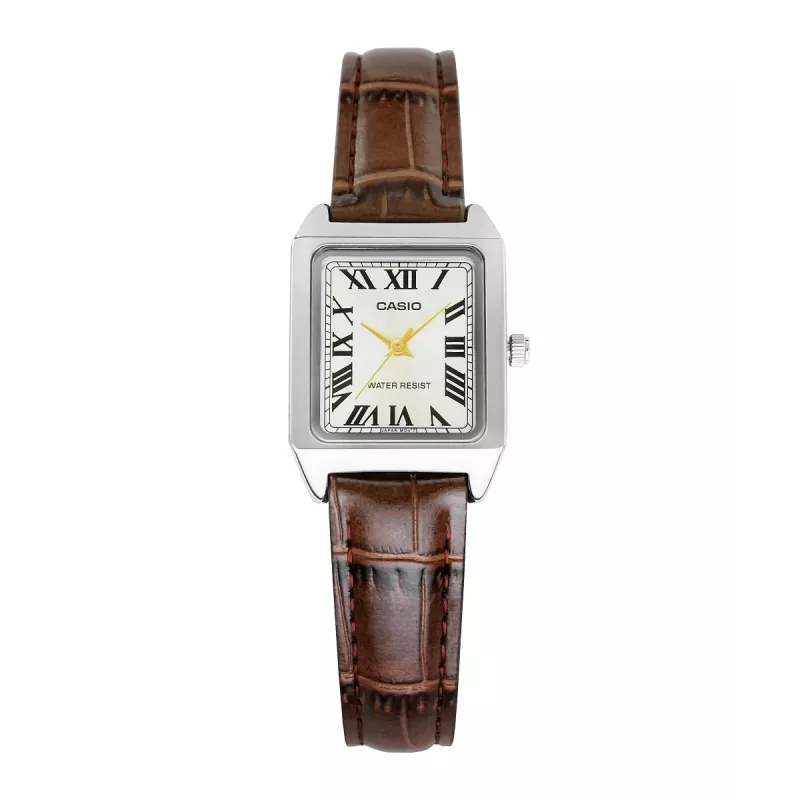 Casio LTP-V007L-9BUDF Zegarek analogowy, srebrny/brązowy