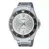 CASIO MDV107D7AVDF Męski zegarek nurkowy 44,2 mm Stal nierdzewna Biała tarcza