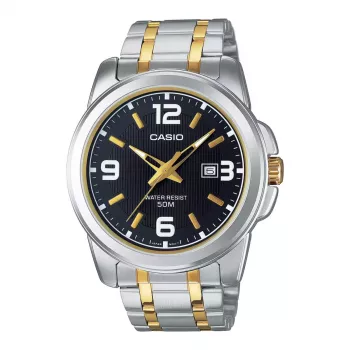 CASIO MTP-1314SG-1A Męski Zegarek Analogowy Kwarcowy ze Stali Nierdzewnej 44,9mm