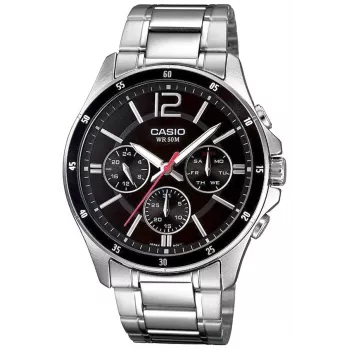 Zegarek męski Casio MTP-1374D-1AV Analogowy Kwarcowy Stal nierdzewna 43,5 mm