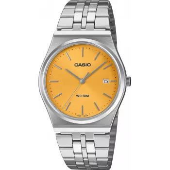 Zegarek męski Casio MTP-B145D-9AVEF Analogowy Kwarcowy Srebrny Stal nierdzewna