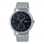 CASIO MTP-B310M-1AVEF Uniseksowy Zegarek Analogowy Kwarcowy, Stalowa Bransoleta Mesh, Wodoodporność 50m