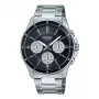 CASIO MTP1374D1A3VD Męski Zegarek Analogowy Kwarcowy z Datownikiem i Dniem Tygodnia, Bransoleta ze Stali Nierdzewnej, Koperta 47mm