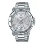 CASIO MTPVD300D-7EUD Męski Zegarek Analogowy Kwarcowy 45mm Stal Nierdzewna Srebrna Tarcza