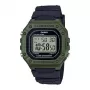 Casio W-218H-3AVDF Cyfrowy zegarek kwarcowy - Zielona żywica, Wodoodporność 50m, Podświetlenie LED