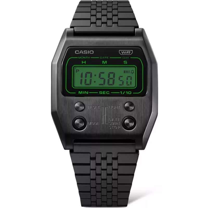 Zegarek cyfrowy CASIO damski A1100B-1EF ze stali nierdzewnej 35mm