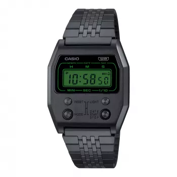 Zegarek cyfrowy CASIO damski A1100B-1EF ze stali nierdzewnej 35mm