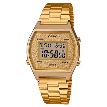 CASIO Zegarek cyfrowy damski B640WGG-9DF Różowo-złoty stal nierdzewna